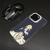 V-Violet Evergarden Phone Case For iPhone17,16,15,14,13,12,11 Plus,Pro Max White Matte Shockproof Cover