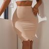 Women's Sexy Seamless Bodycon Elastic High Waist Chic Midi Short Skirt Knee Length Pencil Dress Summer Elegant Skirt Office Pencil Skirt
