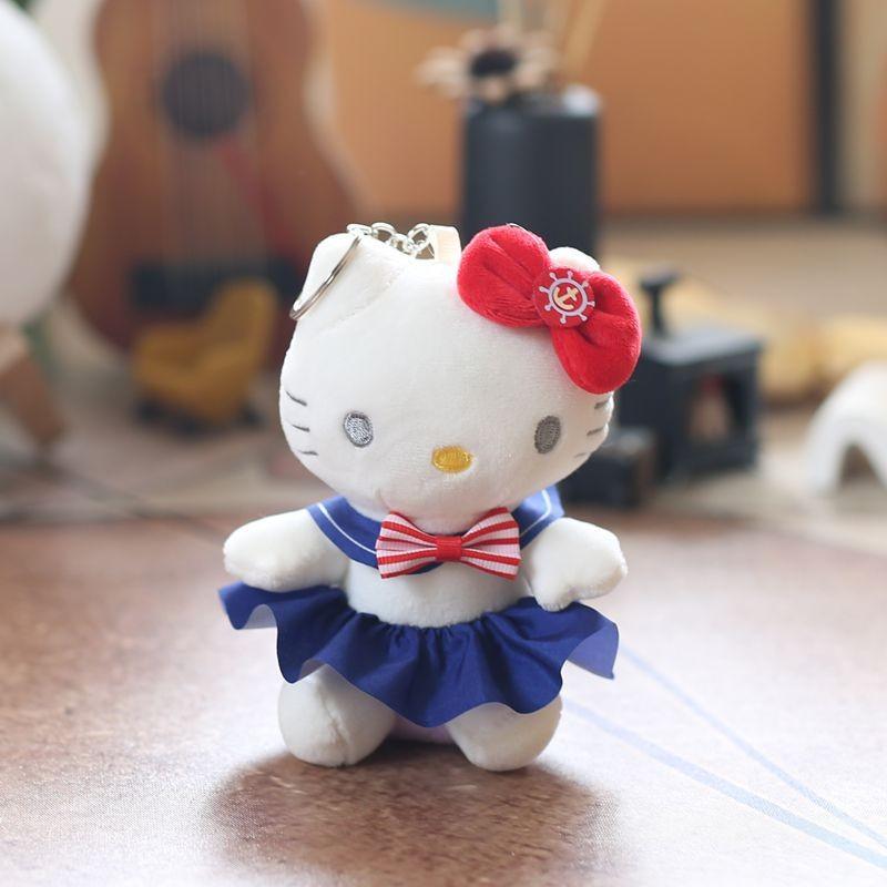With And Bow Skirt Plush Toy Pendant Keychain For Kids Teens And