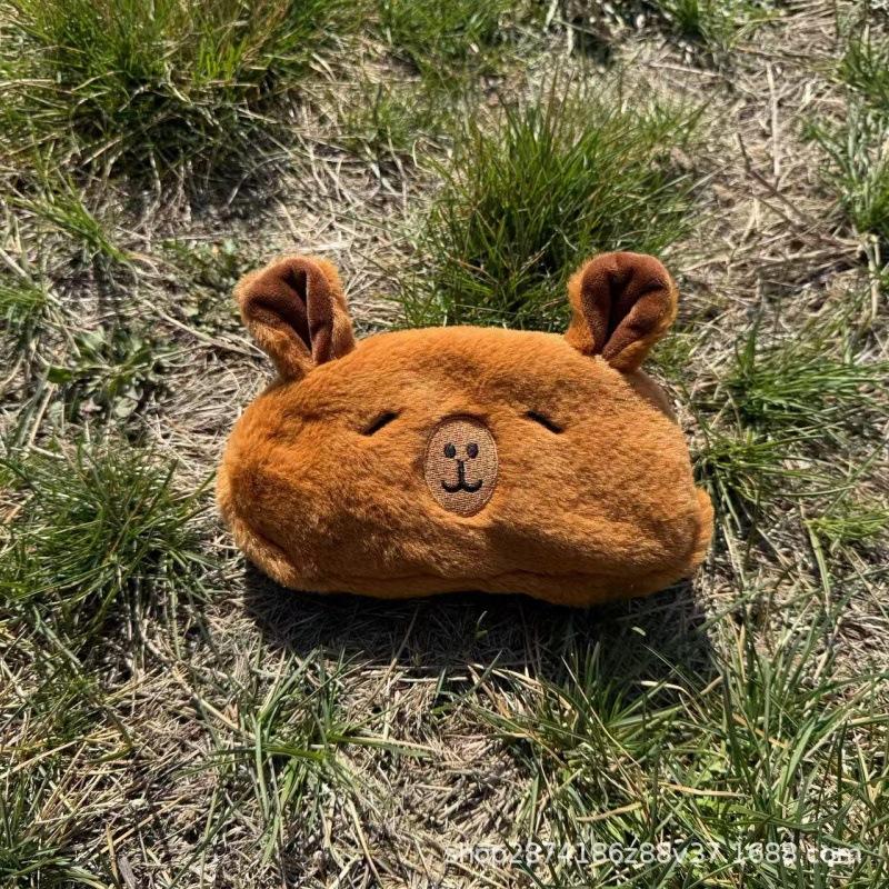 Internet celebrity kapibara plush pencil bag capybara stationery bag student cartoon stationery box large capacity stationery storage bag