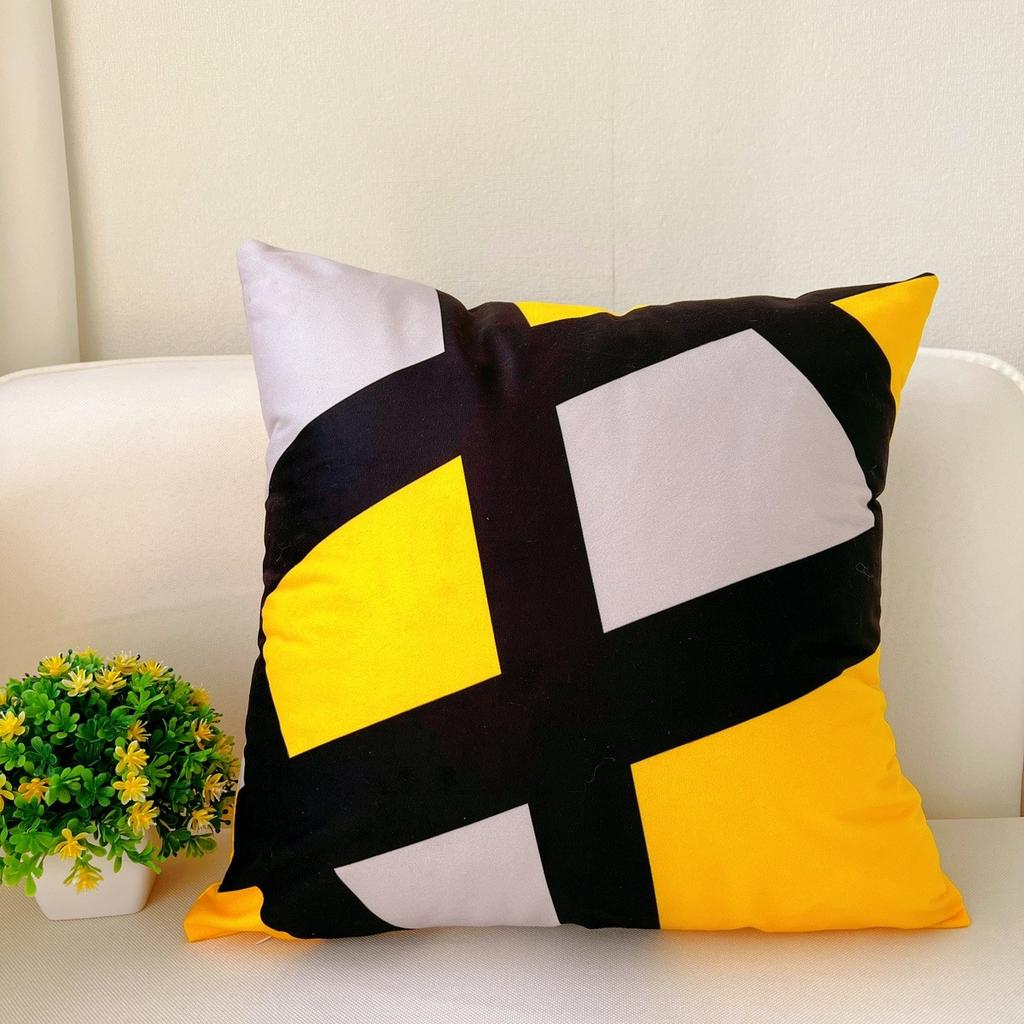 Nordic Yellow Small Fresh Bay Window Pillowcase Fashionable and Versatile Home Living Room Bedroom Sofa Backrest