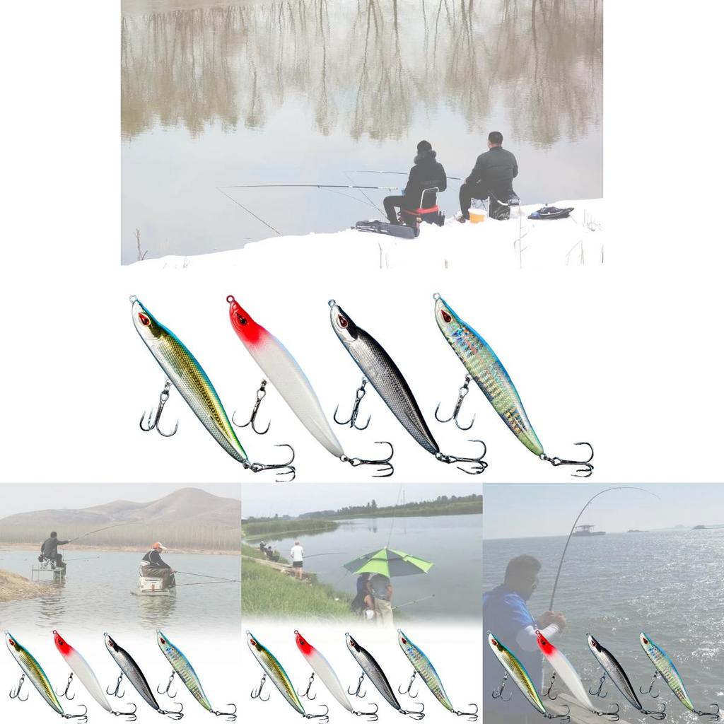 Isca Artificial Versátil Minnow Duro Isca Falsa Com Cores e Padrões Realistas Para Todas as Condições de Pesca