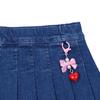French Cat Denim Pleated Skirt Q51das010n1