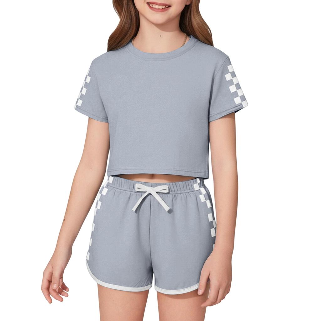 Children's Sleepwear 2-piece Home Clothes Short Sleeve Shorts Sleepwear Set