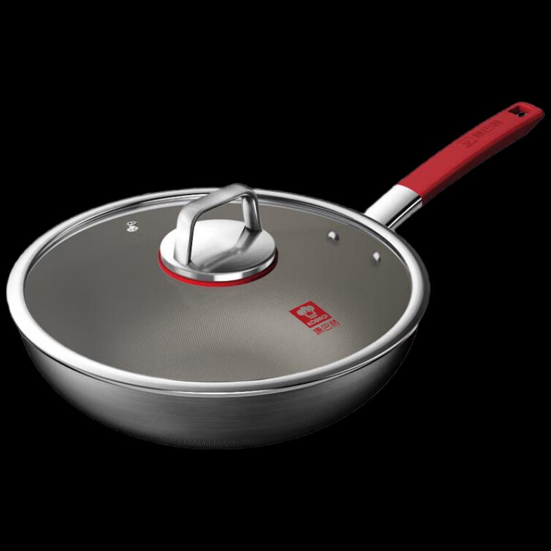 Kobach KGT-C32A Titanium Non-stick Flat-Bottom Wok