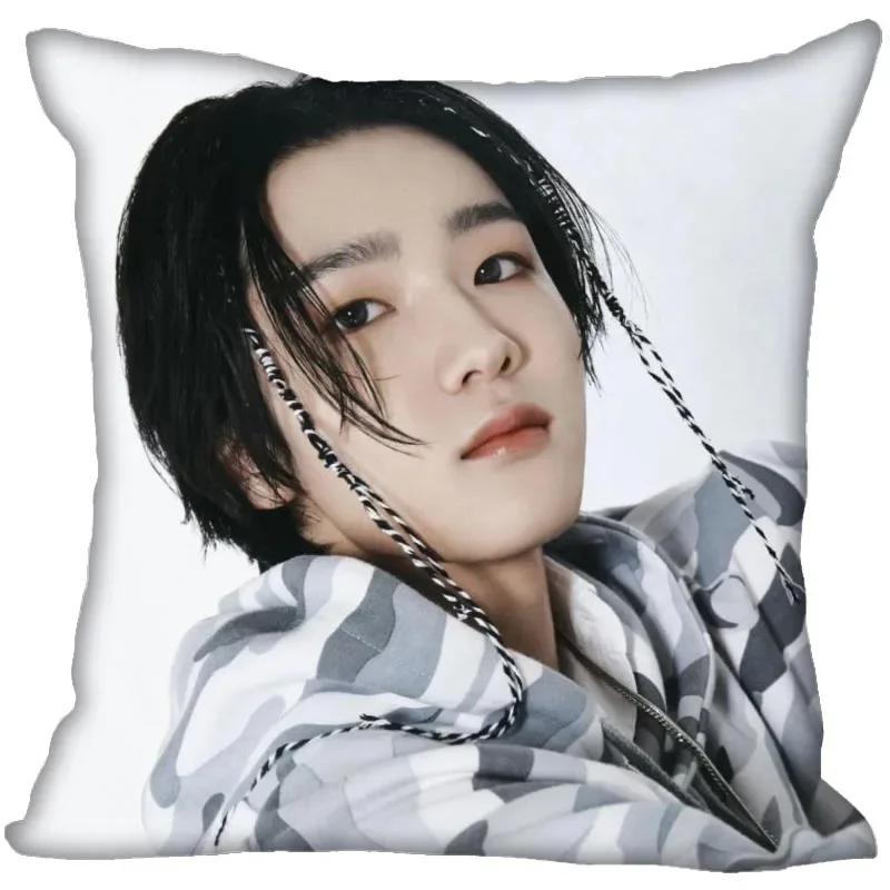 P1Harmony KPOP Cushion Cover Polyester Throw Pillow Case Super Soft Satin Fabric Cushion Cover Festive Home Decorative Cushions