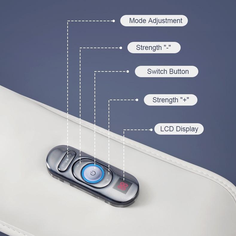 Masážny prístroj na krk a ramená na úľavu od bolesti 2023 Elektrické vyhrievanie v tvare písmena U Skladacia perkusná telová masážna šatka sviatočné darčeky