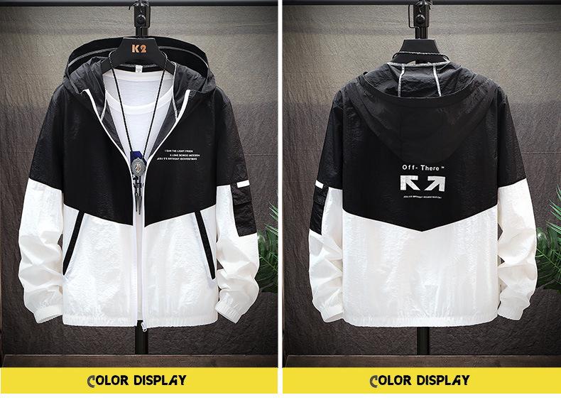 Korean Style Men's Lightweight Ice Silk Sunscreen Jacket