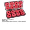 16Pcs Fishing Line Foam Spool Box 16 Line Winding Board Organizer Fishing Line Spooler Shaft Organizer Storage Case Outdoor Fishing Accessories