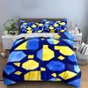 Abstract Geometric Pattern Home Decor Soft Comfortable Duvet Cover Bedding Set Included 1*Duvet Cover & 2*Pillowcases, Gift