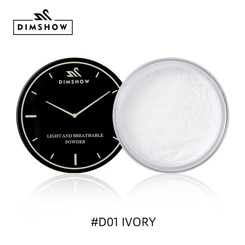 

Dimshow Professional Loose Powder Oil Control Anti-Sweat Waterproof Matte Base Makeup Long-Lasting Mist Face Setting Powder VORY