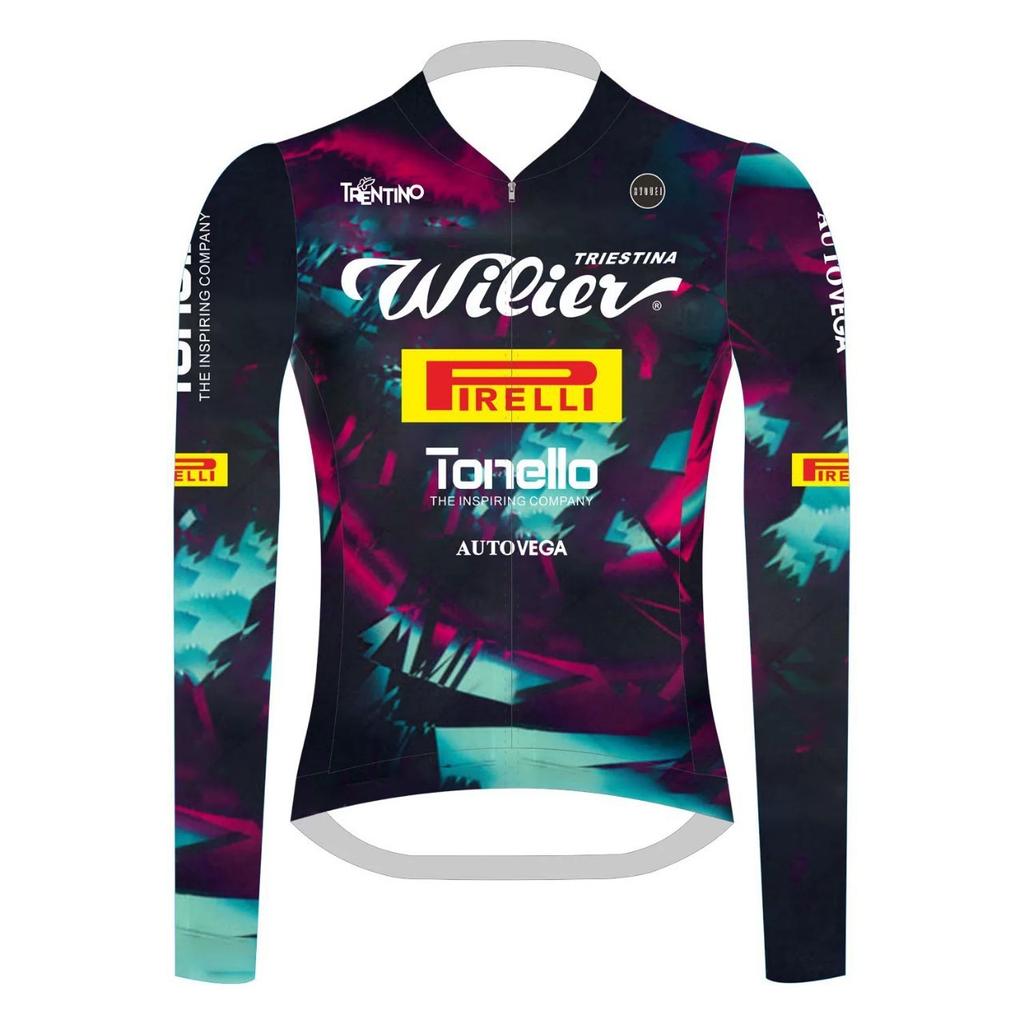 New Cycling Suit Long-sleeved Outdoor Sports Quick-drying Breathable Road Bike Men's and Women's Tops Summer
