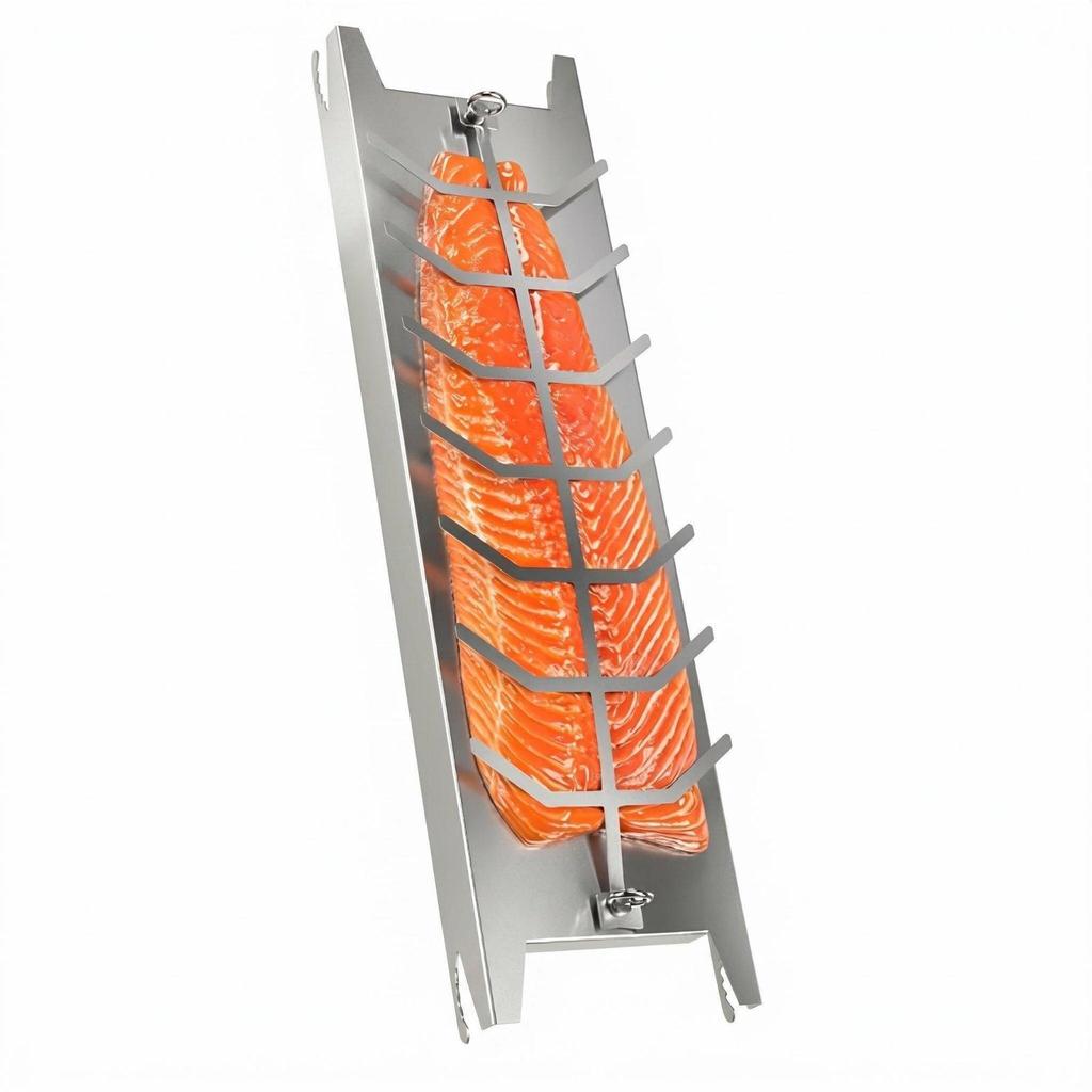 Stainless Steel Salmon Grill Board Easy to Clean Grilling for Bbq