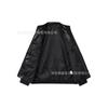 PU Leather Embroidered Jacket Unisex Streetwear Loose Fit Casual Outerwear Couple Style