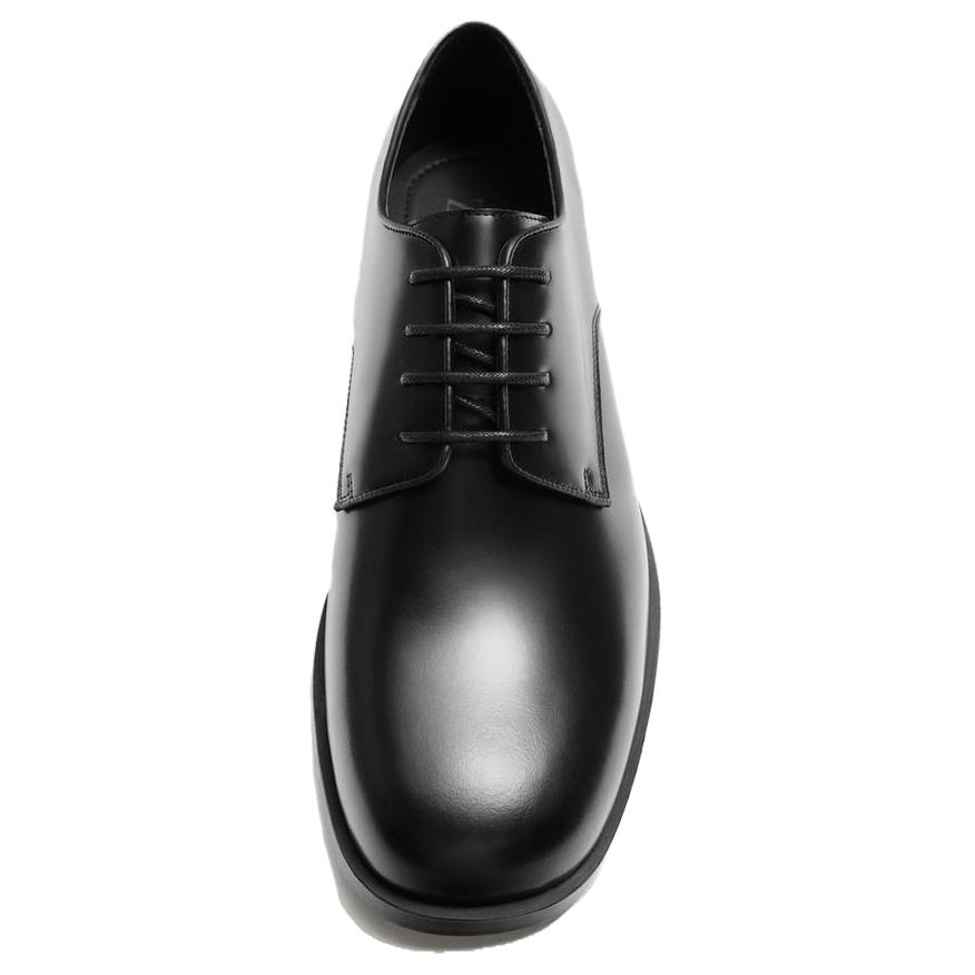 ZARA Fashionable Comfortable Formal Leather Shoes Men Shoes Black 12471520800