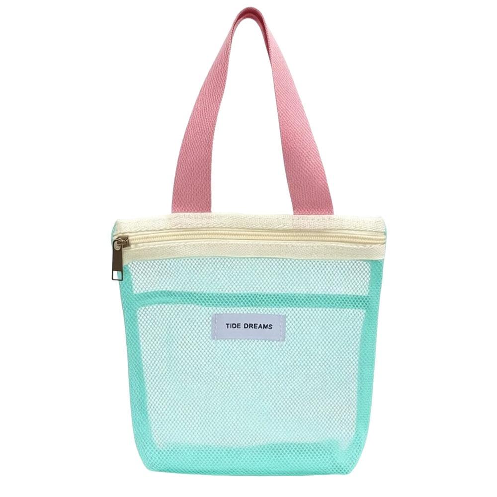 Portable Mesh Toiletry Bag Large Capacity Makeup Bag Gifts Beach Bag