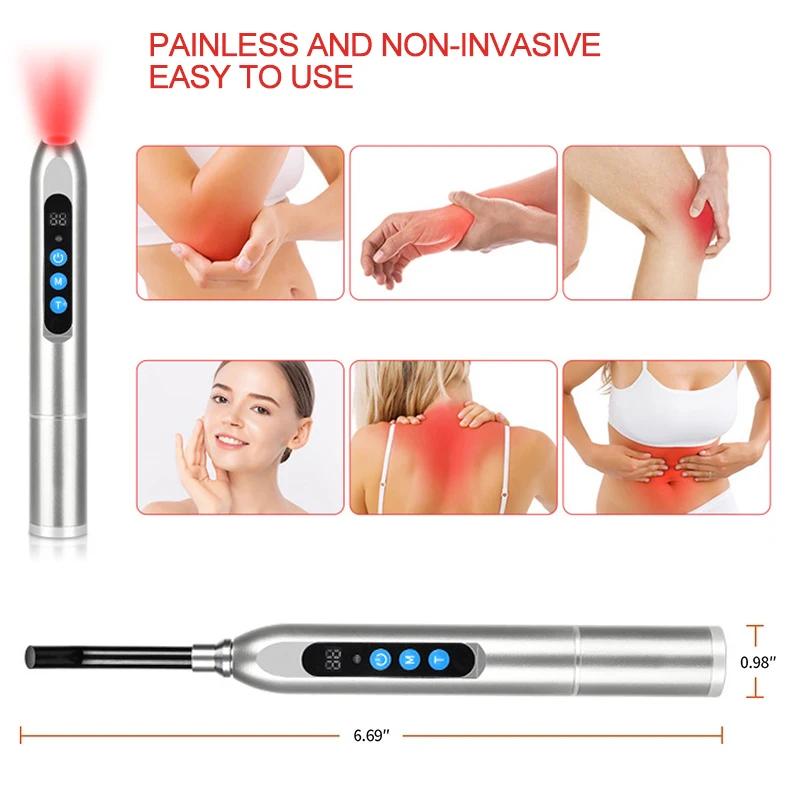 Tuhopeta Red Light Therapy Device for Mouth Sores 660nm 850nm Near-Infrared LED Skin Care Wand for Cold Sore Treatment