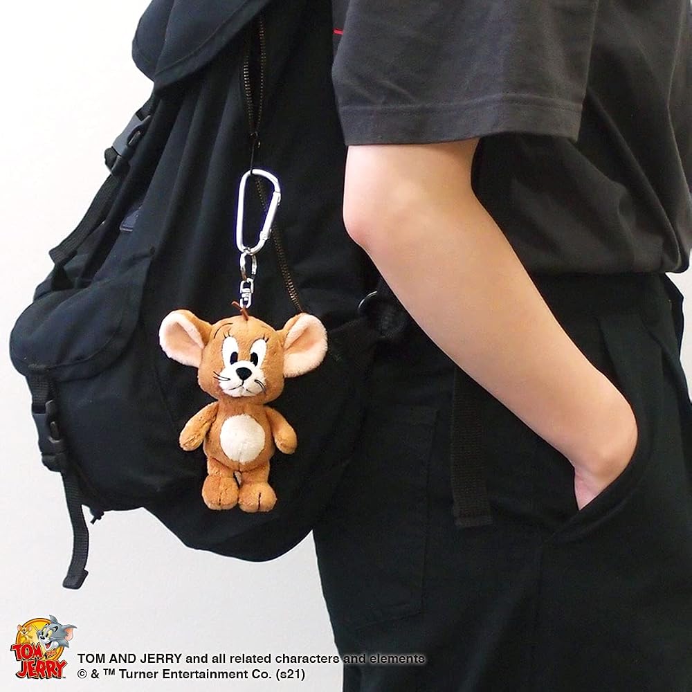 NICI Keyring Tom and Jerry Jerry 12cm Bean Bag Plush Keychain