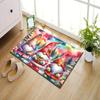 1pc Gnome-Themed Area Rug, Polyester Crystal Velvet, Durable Multi-Purpose Floor Mat for Living Room, Bedroom, Game Room,