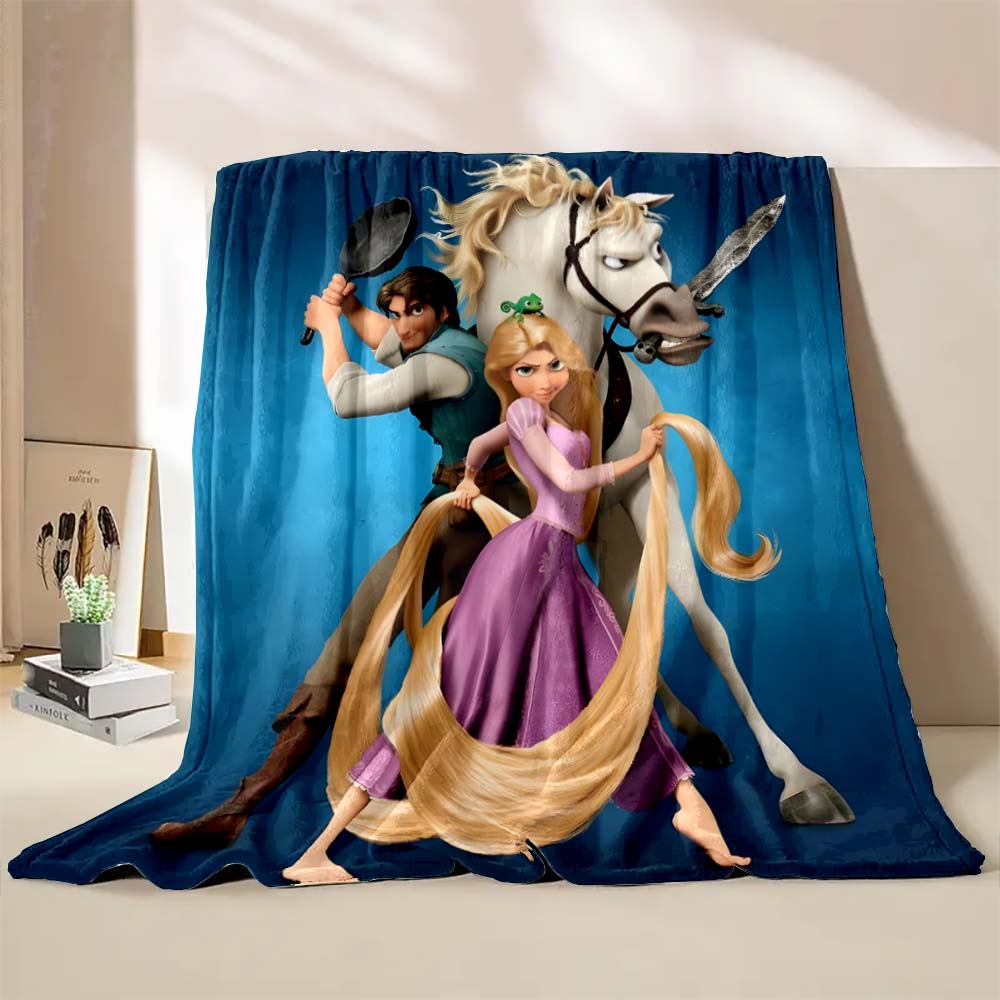 3D Princess Rapunzel Printing Blanket Kinds Adult Blanket Soft and Warm Bedding for Bed Sofa Travel Cover Blanket Holiday Gifts