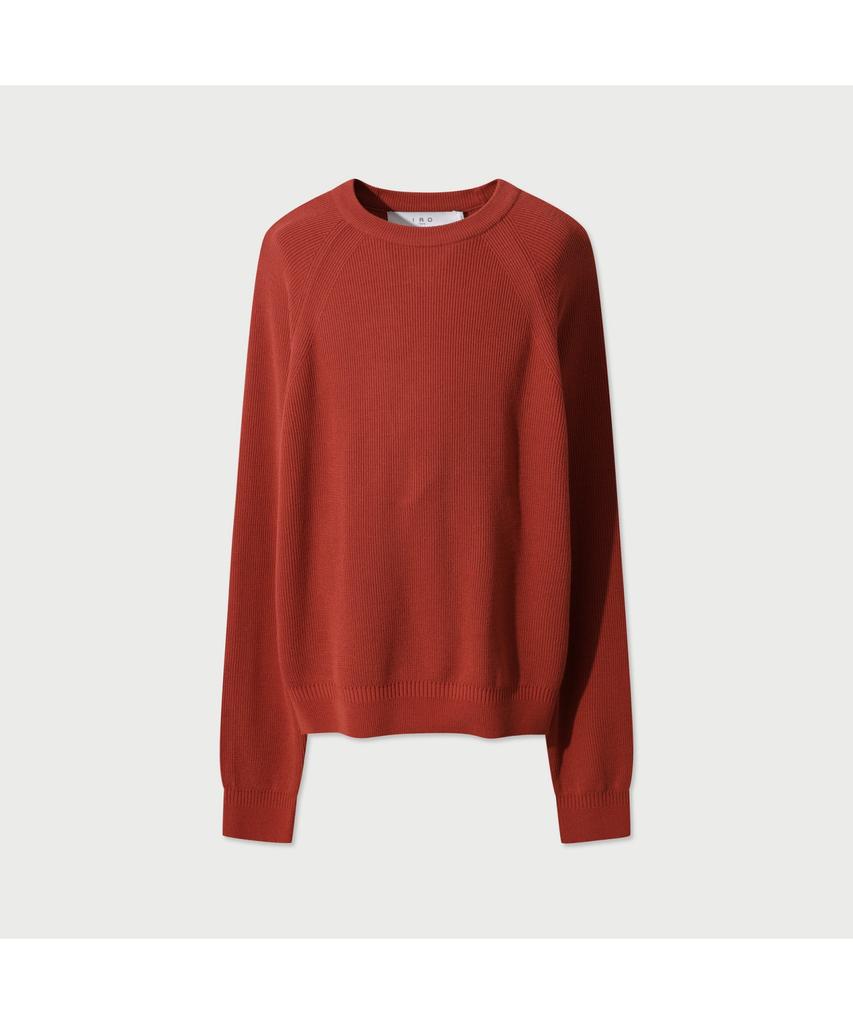 IRO Pulse Raglan Basic Long Sleeve Sweater - Red