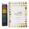 Watercolor Workbook 12 Colors Watercolor Painting Set with Paint Brush Beginner-Friendly Birds Animals Flowers Watercolor Book