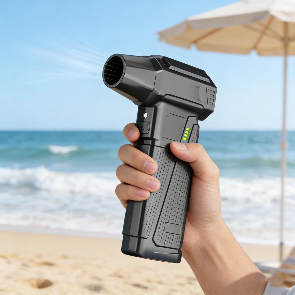Portable Dust Blower Electric Dryer with LED Display Violent Fan Rechargeable 4000mAh for Car Computer Home Office Dust Cleaning