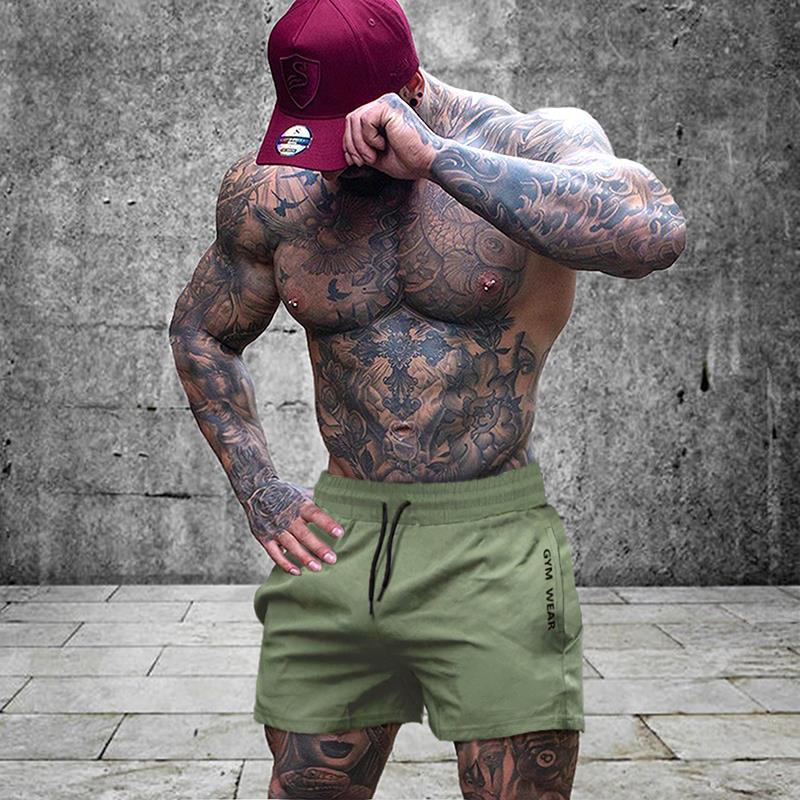 Pantalones Cortos Deportivos Elásticos Transpirables para Hombre para Correr Maratones y Entrenamiento de Sentadillas