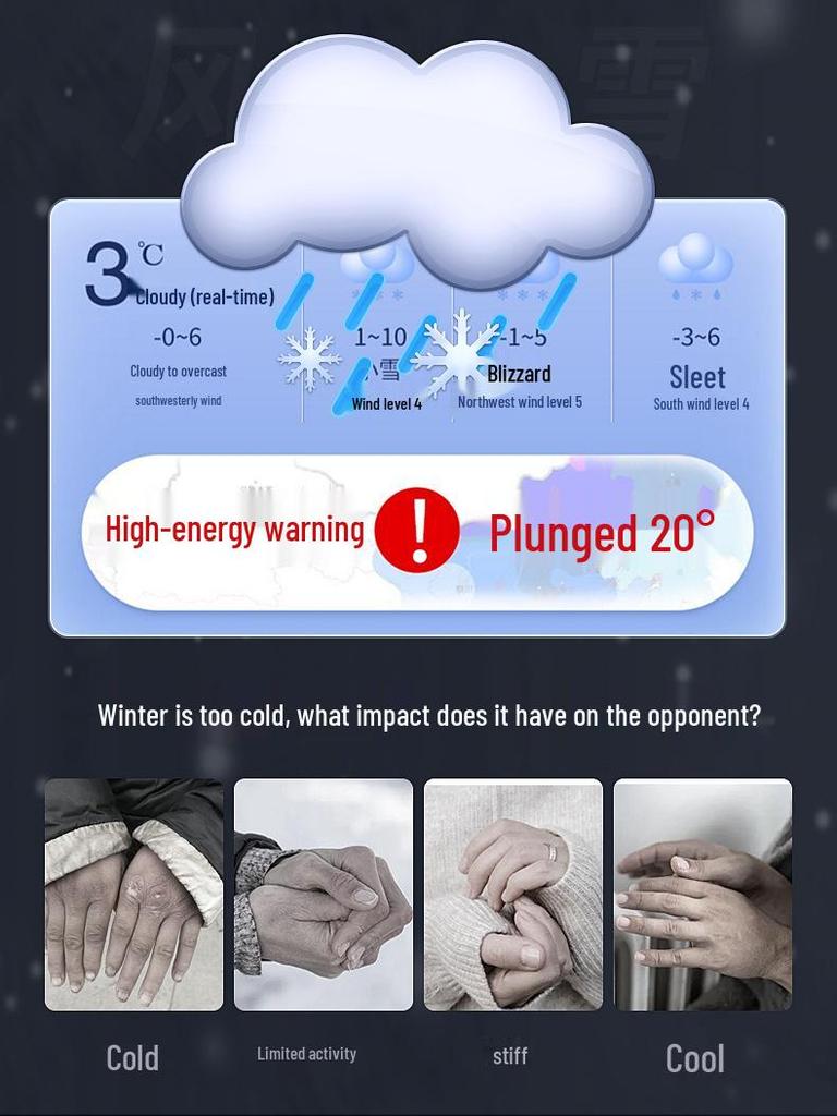 Rechargeable Heated Electric Gloves for Winter Cycling & Motorcycling - Unisex Hand Warmers