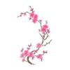 Cherry Blossom Iron Patch Iron-on Blossom Plum Applique Patch Embroidered Floral Patch for Jeans Garment Jackets Backpacks Clothes DIY Crafts
