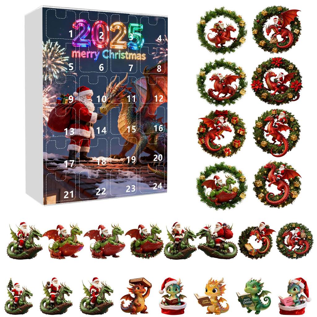 2D Advent Calendar 24 Days Countdown Calendar With Musical Character Collectibles, Advent Calendar
