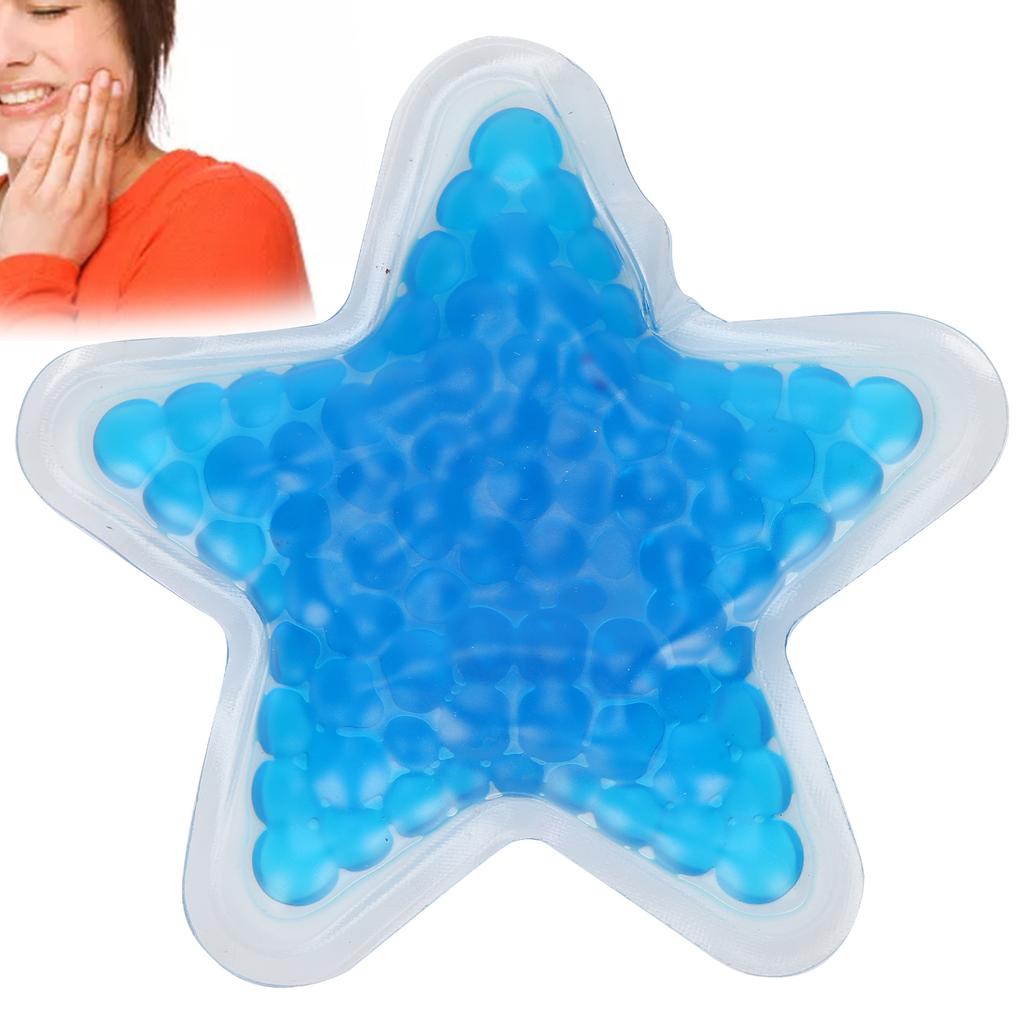 Gel Beads Ice Pack Reusable Star Shaped Pain Relief Heating Cooling Pad for Home Beauty Salon