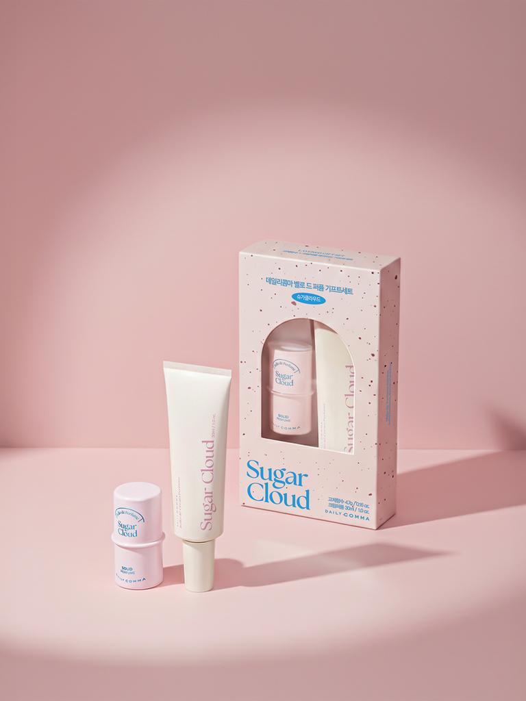 Daily Comma Velour de Perfume Sugar Cloud Gift Set: Solid & Cream Perfume