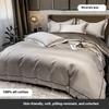 Four-piece Set of Pure Cotton Bedding Light Luxury Skin-friendly and Breathable Washed Sheets Quilt Covers Pillowcases