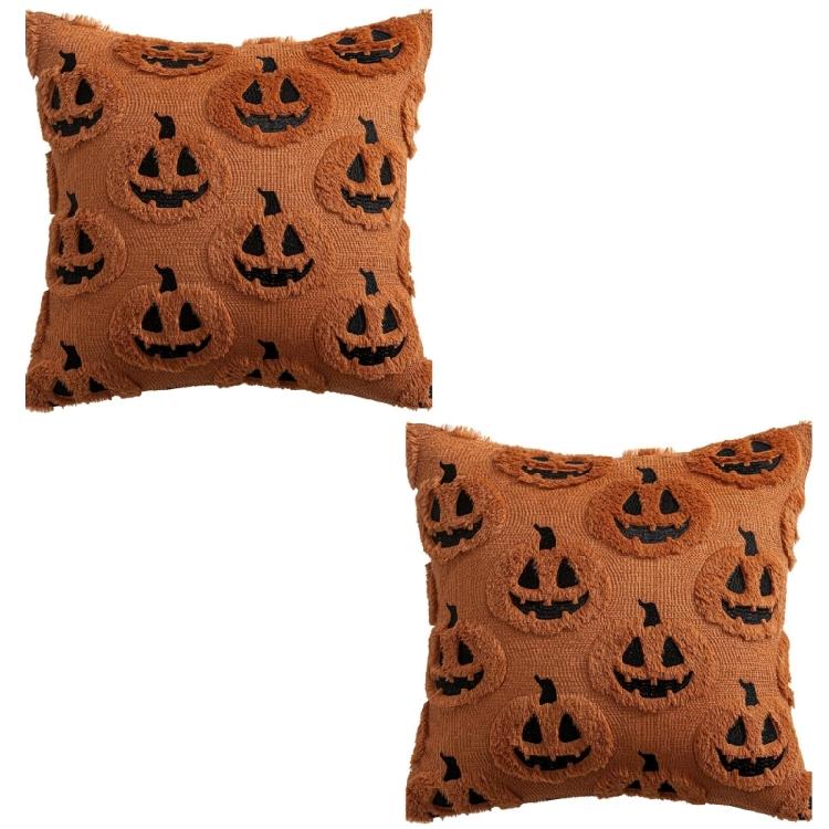 Washable Plush Halloweens Pillow Cover Decorative Pumpkins Cushion Cover for Festival Home Decoration 1 1280₽