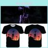 Camiseta de Terror Cabeça de Sereia Alienígena Para Crianças Apresentando Arte de Lenda Urbana Assustadora