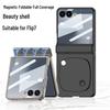 GKK Ultra-Thin Magnetic Makeup Mirror Case for Samsung Z Flip7 - Full Coverage Folding Screen Protection