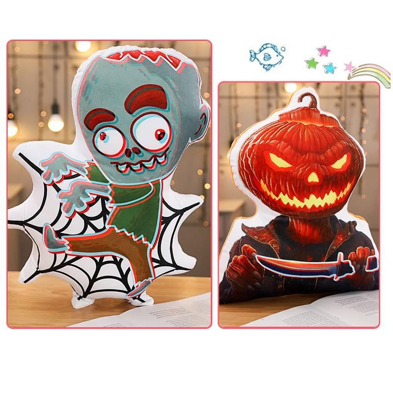 Pumpkin Halloween Zombie Ghost Bat Plush Toy Stuffed Doll Decoration Gift Kids
