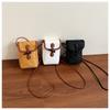 Simple Casual Commuter Mobile Phone Bag Summer New Fashion Horn Buckle Fashion Versatile Shoulder Messenger Bag