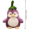 Fluffy Eggplant Penguin Stuffed Toy Soft Stuffed Soft Penguin Doll  Decorate Present