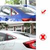 For Honda Civic Hatchback   Car Rear Window Quarter Louver Shutter Cover Side Vent Trim Sticker ABS Exterior Accessories