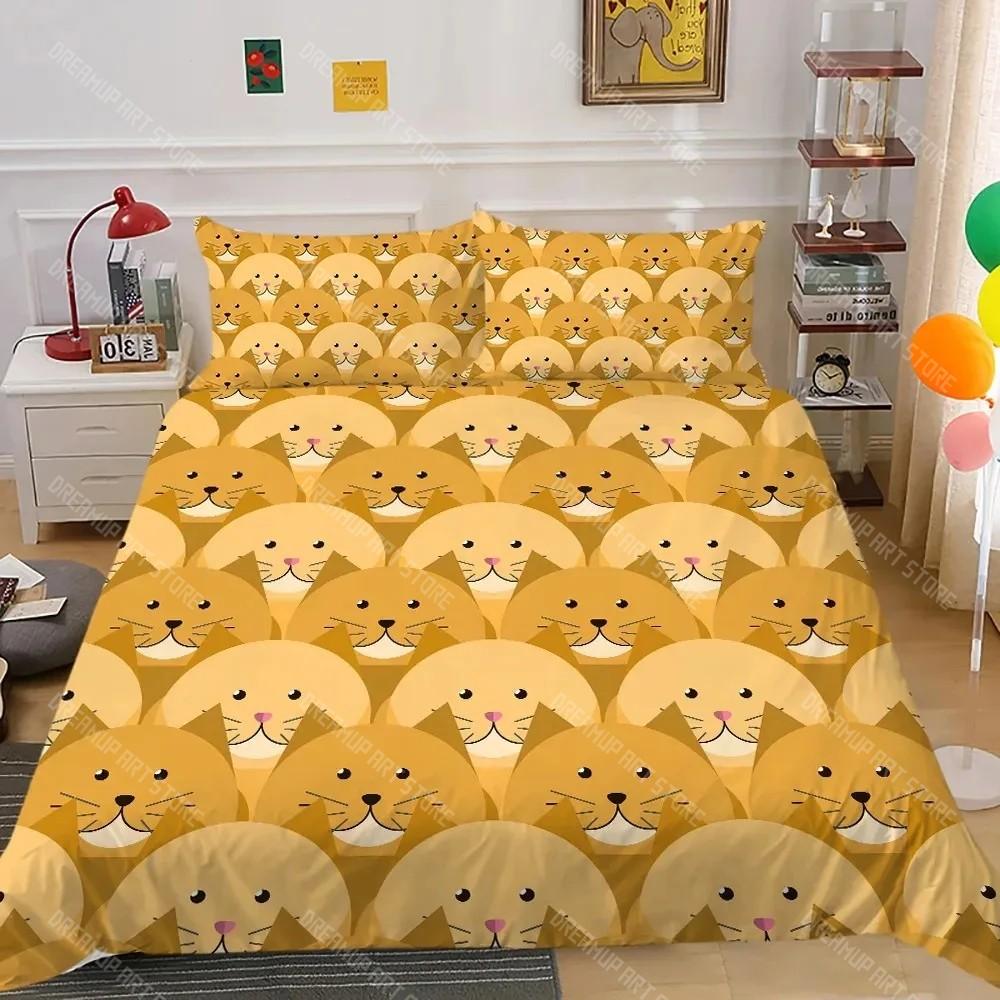 Tiere Jungen Bettwäsche Set Niedlich Lustig Gelbes Cartoon Küken Bettbezug Set King Queen Cartoon Tiere Weiche Polyester Steppdecke Bezug