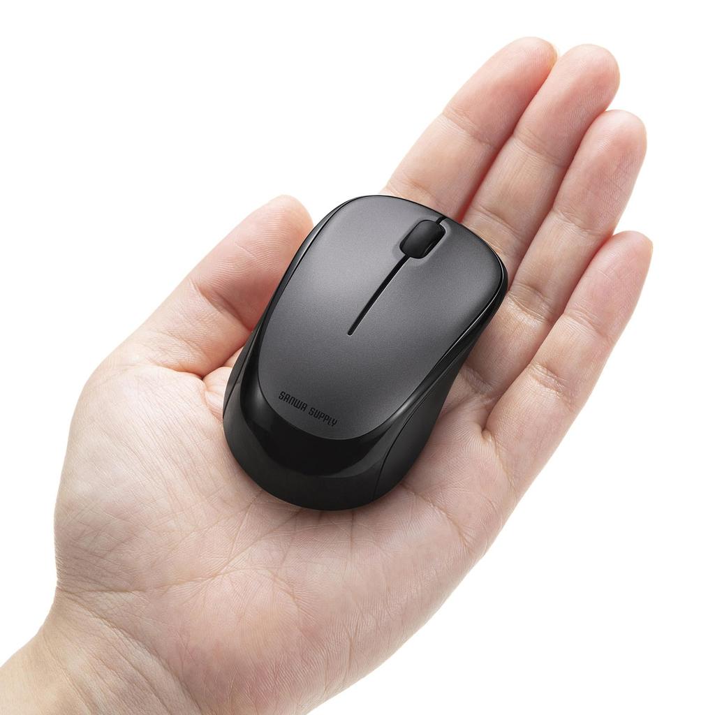 Sanwa Supply Silent Bluetooth Blue LED Mouse (Dark Silver) MA-BBS311DSN