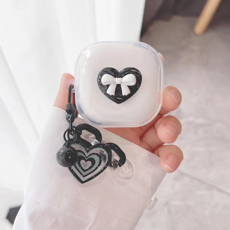 For Anker Soundcore R50i /P20i / R50i NC K20i C30i P30i P40i Cute Love/angel Pendant Transparent Silicone Earphone Cover