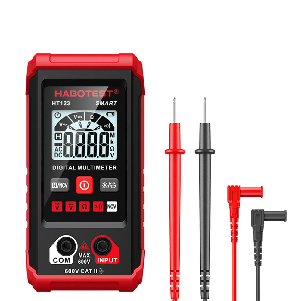 Smart Digital Multimeter Mini Voltmeter Ammeter High-precision Multimeter Auto Ranging AC DC Voltage Meter Tester with Backlight