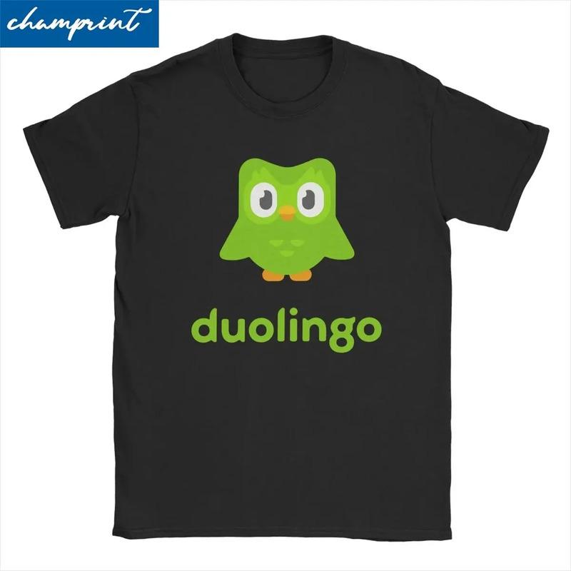 Camiseta Masculina Feminina Duolingo Novelty, Camisetas De A S