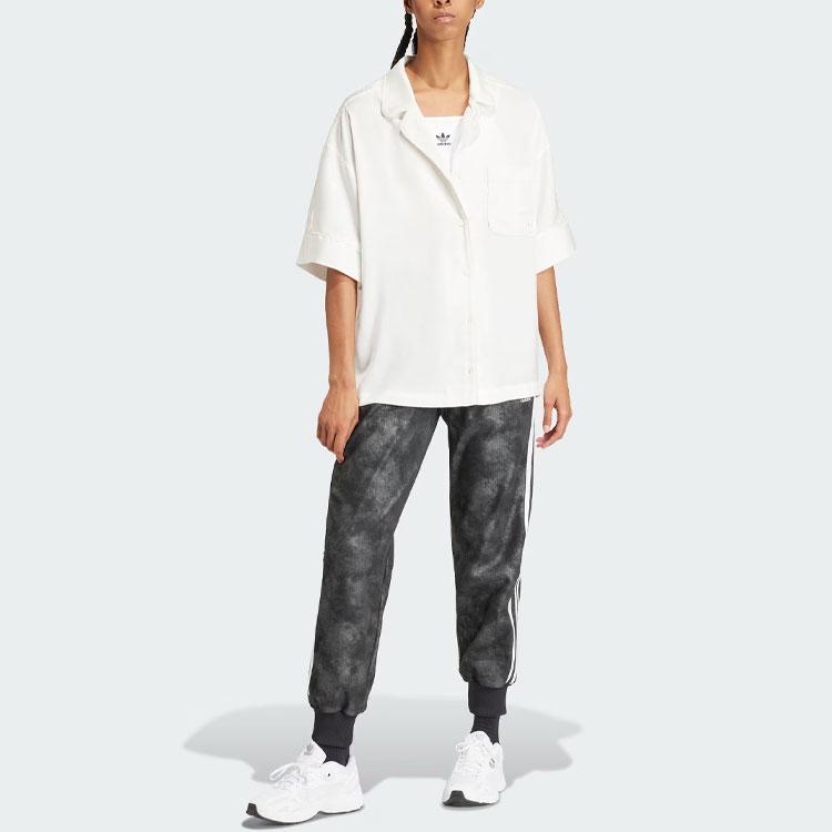 Adidas Originals Premium Sst Luxe Track Pants Tie-Dye Print Women Bottoms Black IY8055