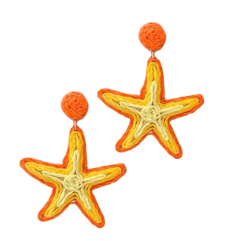 Beach Vintage Styles Starfish Earrings Portable Geometric Dangle Earrings for Trendy Women Party Fashion Accessories