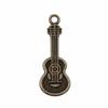Musical Charms Multi Color Alloy Guitar Pendants For Music Themed Jewelry Making