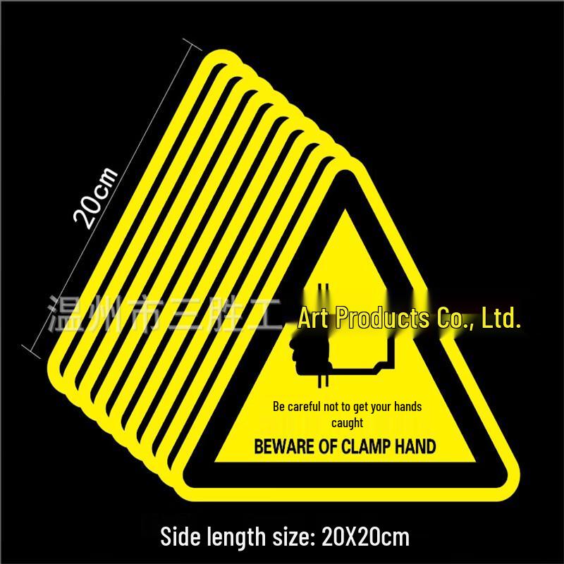 WEZHO Triangle Safety Warning Sticker